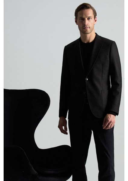 Kaşmir Pamuk Karışım Bisiklet Yaka Siyah Triko modelleri