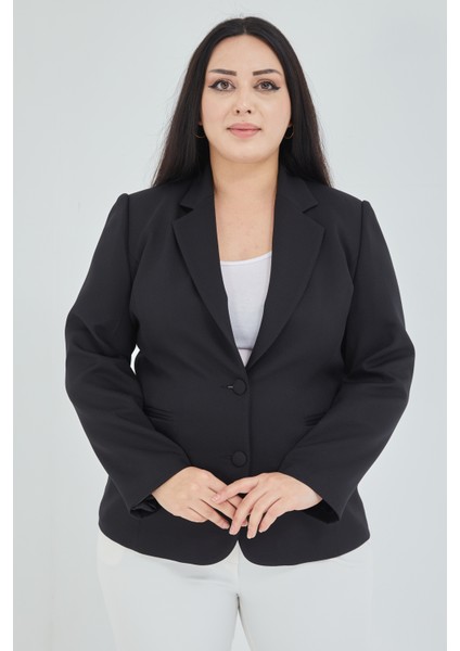 Atelier Kadın Büyük Beden Düğmeli Klasik Ceket fiyatları