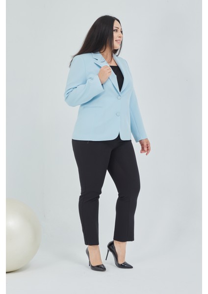 Atelier Kadın Büyük Beden Düğmeli Klasik Ceket fiyatları