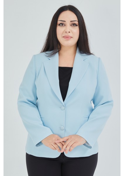 Atelier Kadın Büyük Beden Düğmeli Klasik Ceket fırsatları