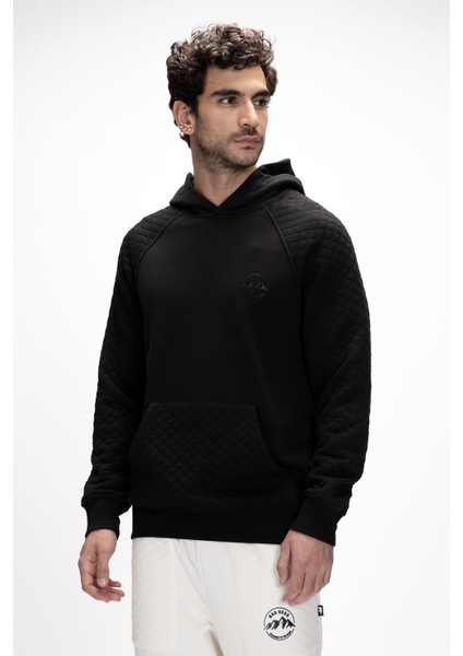 Grass Si̇yah Kapüşonlu Erkek Sweatshirt indirimleri