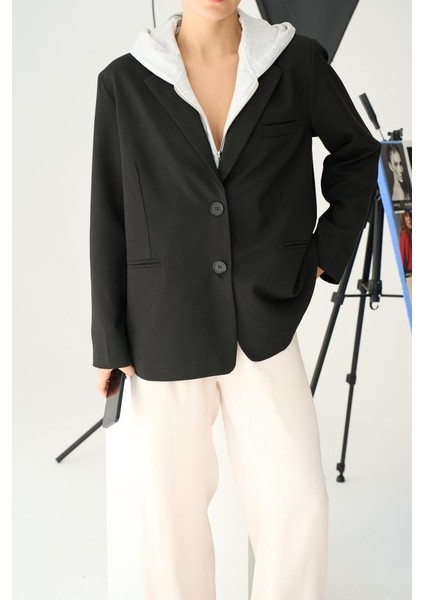 Fermuarlı Ceket - Siyah-Gri modelleri