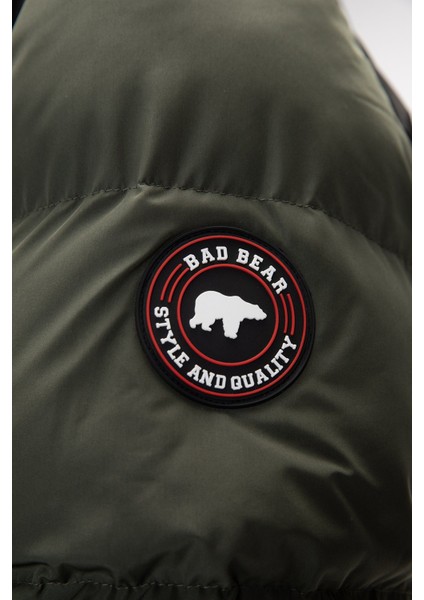 Cup Soluk Yeşi̇l Puffer Kapüşonlu Erkek Mont indirimleri