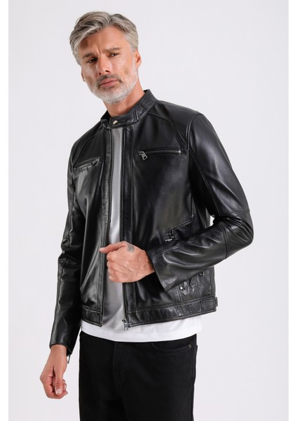 Derby Erkek Deri Mont