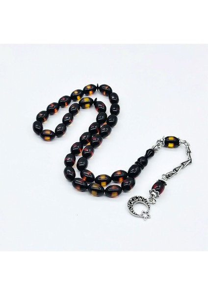 Sürmeli Fırınlı Sıkma Ateş Kehribar Tesbih