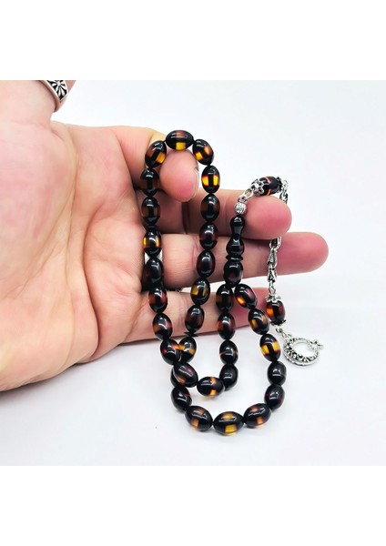 Sürmeli Fırınlı Sıkma Ateş Kehribar Tesbih fiyatları