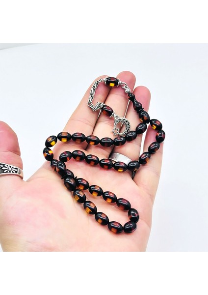 Sürmeli Fırınlı Sıkma Ateş Kehribar Tesbih modelleri