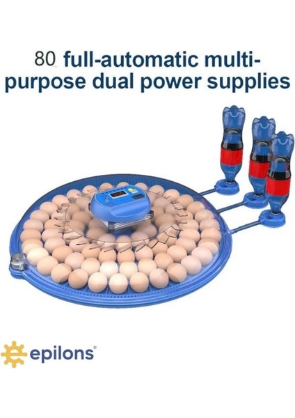 80 Tavuk 240 Kuş Yumurta Kapasiteli Çift Viyollü Kuluçka Makinesi - Kaz, Ördek, Tavuk, Bıldırcın Için fırsatları