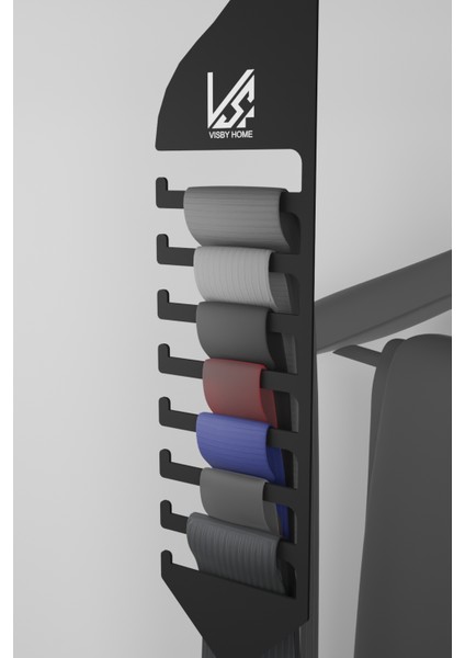 Kravat Düzenleyici Askı | Dayanıklı Metal Kravat ve Kemer Organizeri | Dolap Içi Düzenleyici