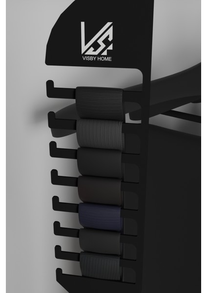 Kravat Düzenleyici Askı | Dayanıklı Metal Kravat ve Kemer Organizeri | Dolap Içi Düzenleyici