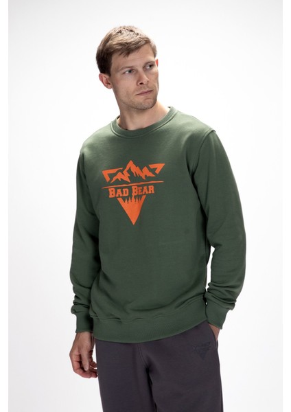 Mountain Soluk Yeşi̇l Crewneck Erkek Baskılı Sweatshirt fırsatları