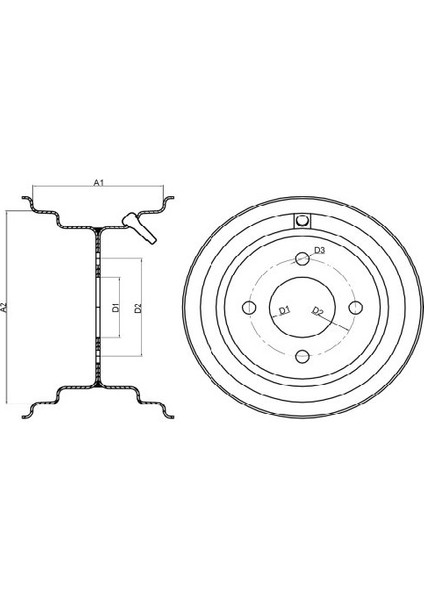 Dubleks Çapa Ve Römork Tekeri Jantı 400-8 fiyatları