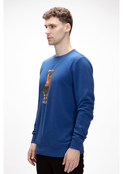 Acme Parlament Mavisi Erkek Baskılı Sweatshirt fiyatları
