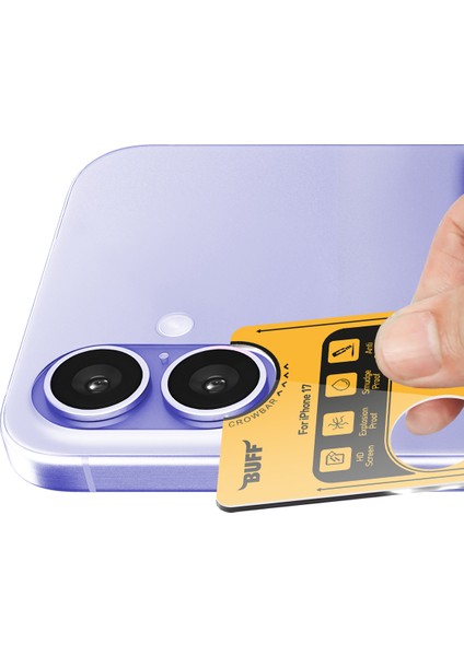 Buff iPhone 17 Metal Kamera Lens Koruyucu Purple fırsatları