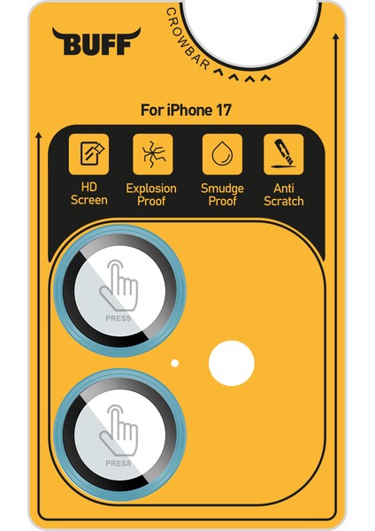 Buff iPhone 17 Metal Kamera Lens Koruyucu Green modelleri