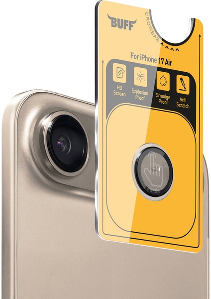 Buff iPhone Air Metal Kamera Lens Koruyucu Gold