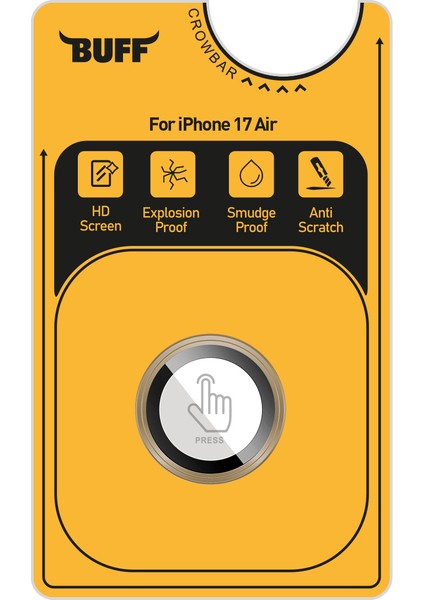 Buff iPhone Air Metal Kamera Lens Koruyucu Gold modelleri