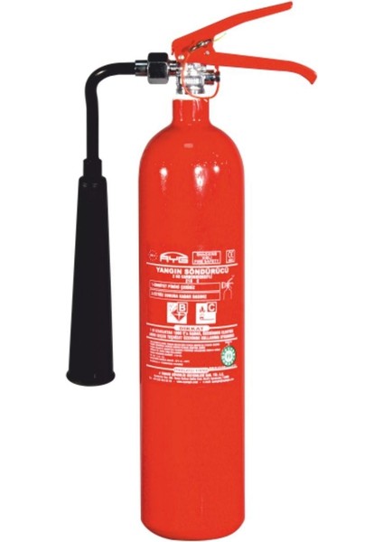2 kg Karbondioksit (Co2) Yangın Söndürme Tüpü