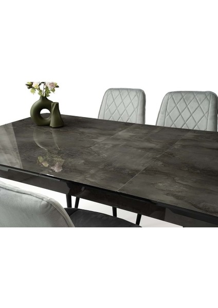 Mobilgen Irony 4 Adet Fulya Sandalye 160+37 Kelebek Tekno Kenar HG Açılabilir Masa Takımı indirimleri