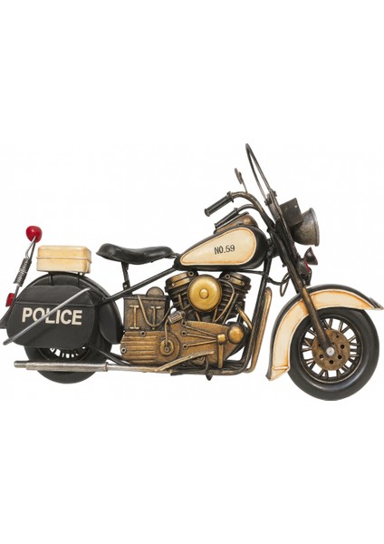 Dekoratif Retro Metal Polis Motosikleti fiyatları