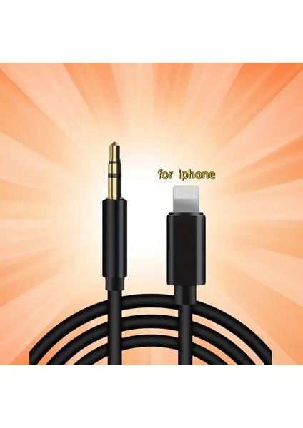 Araba Için iPhone Aux Kablosu, 3.5mm Ses Kablo, iPhone 12/11/xs/xr/x/8/7/6/5 Uyumlu, Ev Stereo/kulaklık, Tüm Ios Destekler (1 Paket - 3.3ft), Şık Tasarım, Güçlendirilmiş Bağlant
