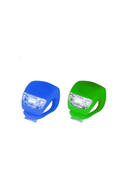 2'li LED Bisiklet Lambası Ön ve Arka Için Aydınlatma Seti 3 Modlu Çakarlı Işık