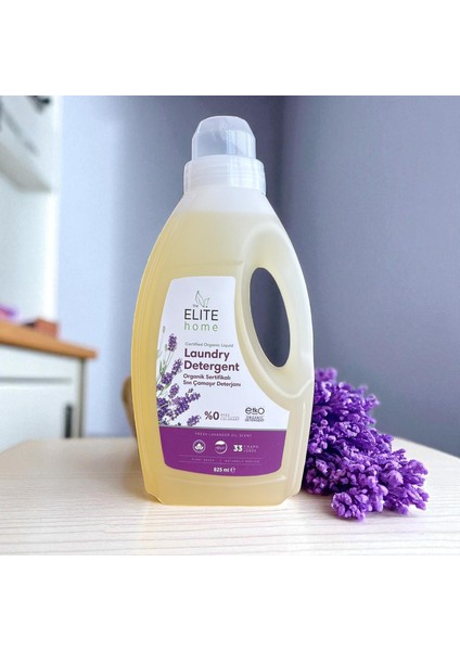 Organik Sertifikalı Sıvı Çamaşır Deterjanı 825 ml Lavanta