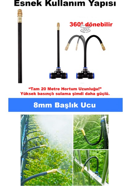 360 Derece Dönebilen 20 Metre Sulama Sistemi fiyatları