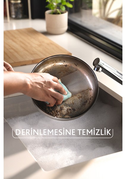 2 Paket 3'lü Pro Clean Oluklu Bulaşık Süngeri fırsatları