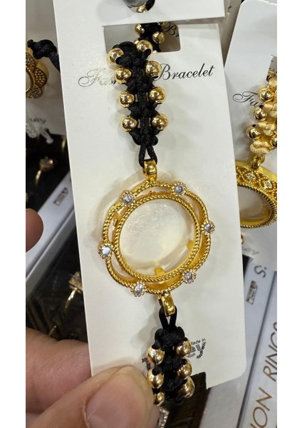 Çeyrek Takılan Altın Kaplama Dorika Toplu Bileklik M4