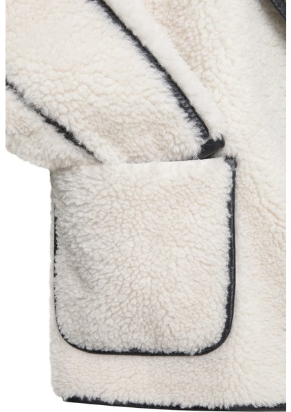 Valley Kadın Bej Kruvaze Yaka Teddy Mont 24WGP5269FF