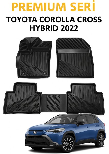 Toyota Corolla Cross Hybrid 2022+ 3D Oto Paspas Havuzlu Premium