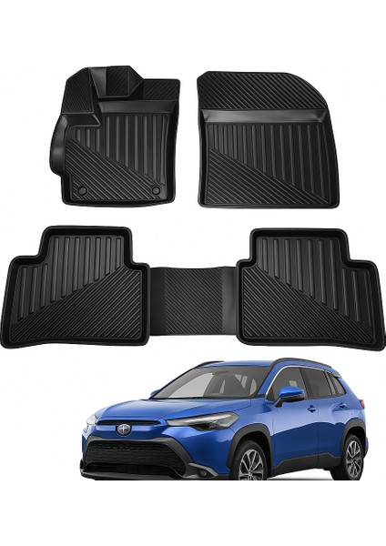 Toyota Corolla Cross Hybrid 2022+ 3D Oto Paspas Havuzlu Premium modelleri