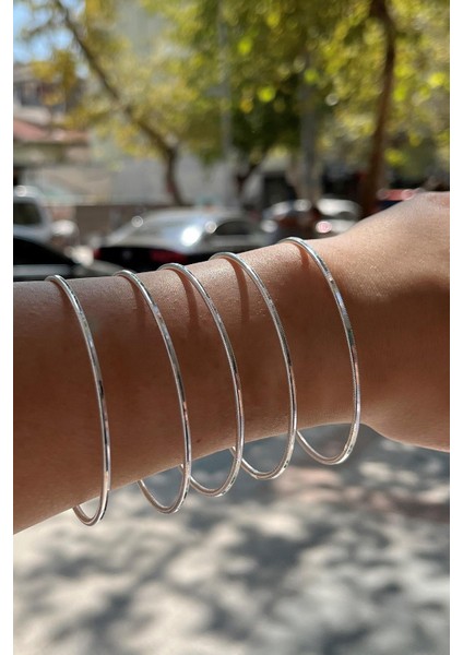 Gümüş Ince Kibrit Çöpü Ajda Bilezik fiyatları