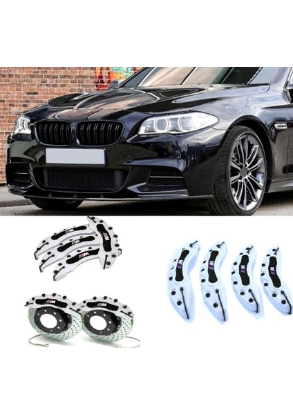 Bmw F10 ///m Beyaz 17-18-19-20 Janta Uyumlu 4.lü Kaliper Kapagı