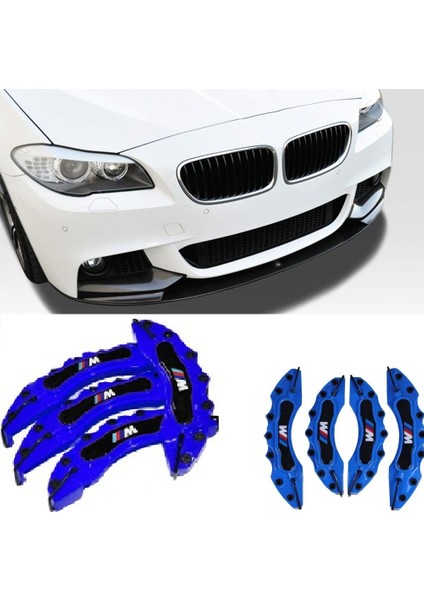 Bmw F10 ///m Mavi 17-18-19-20 Janta Uyumlu 4.lü Kaliper Kapagı