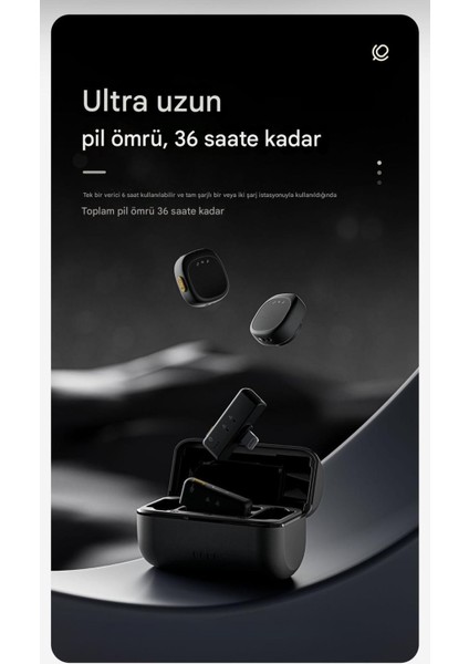 Kablosuz Ikili Yaka Yayın Mikrofonu | Profesyonel - Şarj Kutulu | Yankı & Müzik Modu | Uzun Pil Ömrü fiyatları