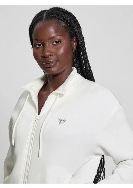 Cecilia Kadın Beyaz Aktif Scuba Sweatshirt V4BQ14K7UW2-G018 modelleri