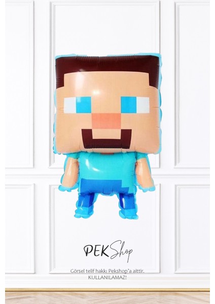 Minecraft Steve Folyo Balon Doğum Günü Balonu fiyatları