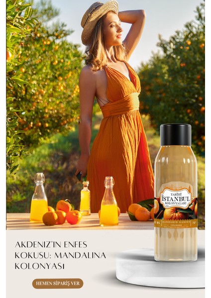Mandalina Bahçesi Kolonyası - Doğanın Freahlığı 200 ml - Özel Tarihi Istanbul Koleksiyonu - indirimleri