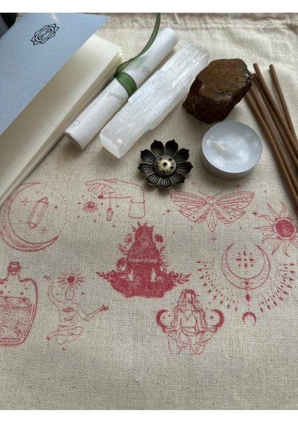 Başarı & Odak Ritüel Seti | Kaplan Gözü & Selenit Taşı, Everest Tütsü, Meditasyon Koleksiyon Çantası