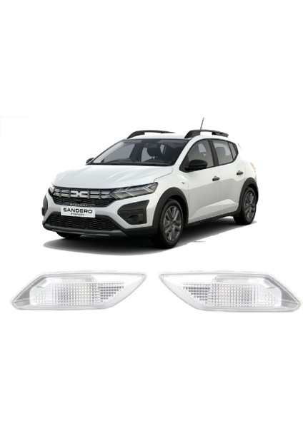 Dacia Sandero Stepway Sağ + Sol Takım Çamurluk Sinyali 2021 - Uyumlu 2 Adet 261662708R 261612750R