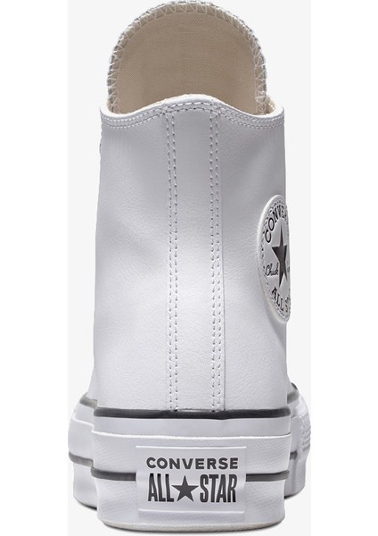 Chuck Taylor All Star Lift Hi Deri Unisex Beyaz SNEAKER.102 fiyatları