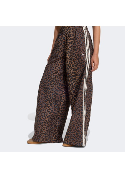 Leopard Firebird Oversized Kadın Kahverengi Pantolon.-