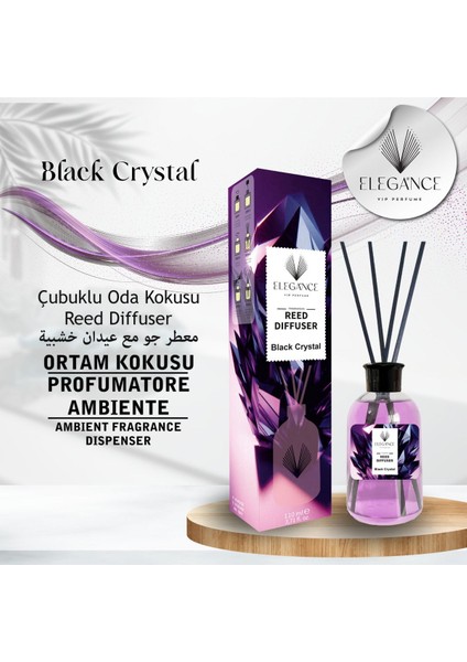 Black Crystal Reed Diffuser Bambu Çubuklu Oda Kokusu 110 ml