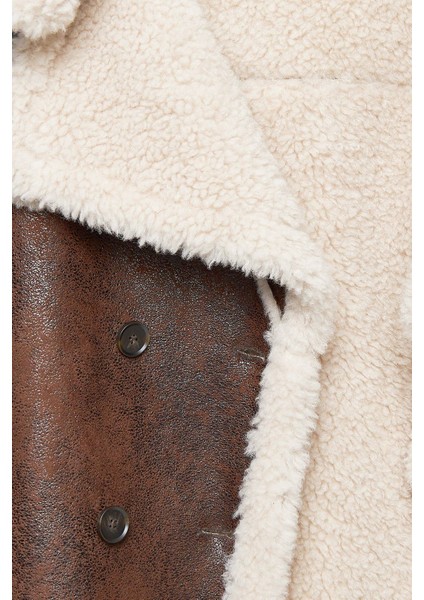 Colorado Kadın Kahverengi Kruvaza Yaka Pardesü 24WGD5204FF