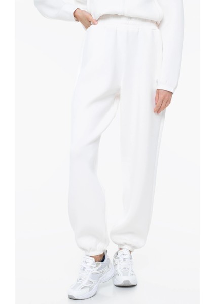 Cecilia Kadın Beyaz Aktif Scuba Eşofman Altı V4BB13K7UW2-G018