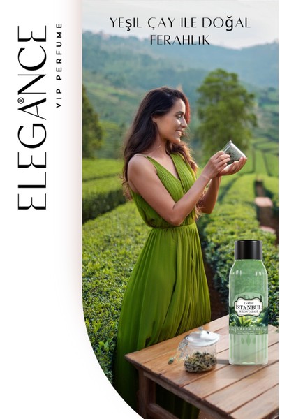Yeşil Çay Kolonyası - Doğanın Tazeliği 200 ml - Özel Tarihi Istanbul Koleksiyonu -