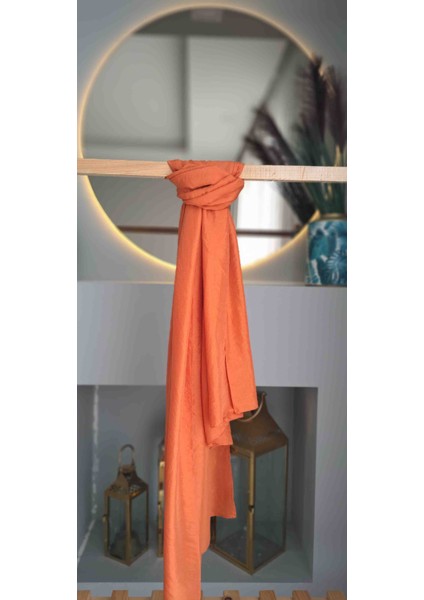 Turuncu Şal, Parlak Pamuklu Dokuma