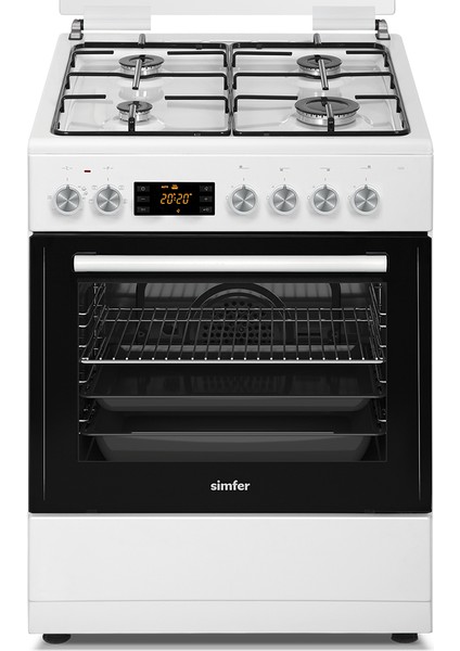 T1223 G Enerji Sınıfı 60 lt 4 Gözü Gazlı Tamboy Fırın